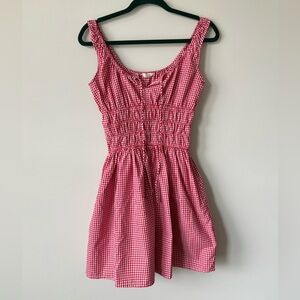 Red Gingham Mini Dress